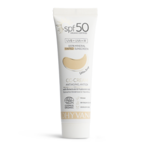 DHYVANA Prírodný minerálny tónovací krém SPF 50 Golden Beige - 50 ml
