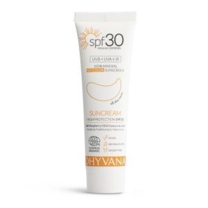 DHYVANA Prírodný minerálny opaľovací krém na tvár SPF 30 - 50 ml