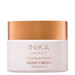 INIKA Organic Phytofuse Renew Resveratrol Night Cream - Antioxidačný nočný krém s resveratrolom a probiotikami - 50 ml 
