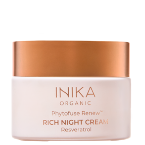 INIKA Organic Phytofuse Renew Resveratrol Rich Night Cream - Výživný antioxidačný nočný krém s aloe a resveratrolom - 50 ml